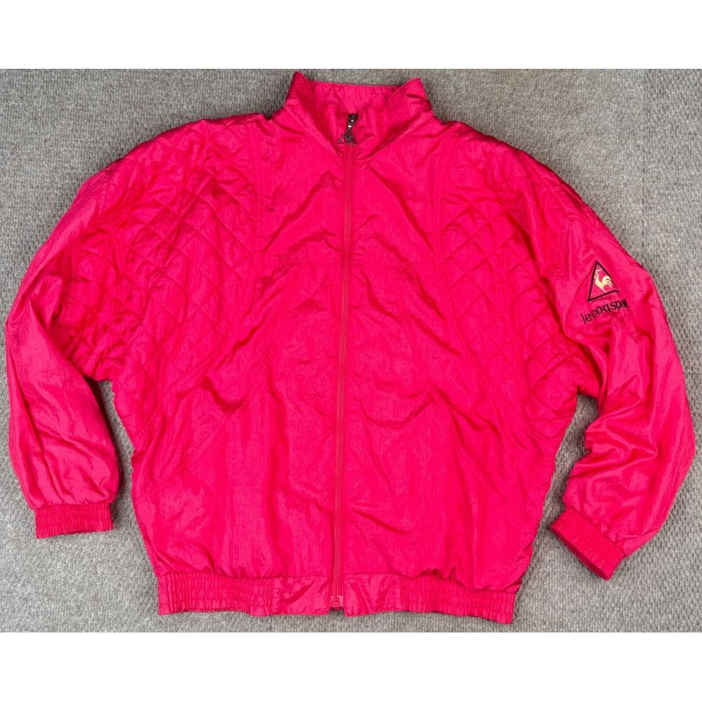 Le Coq Sportif Vintage Women's‎ Full Zip Embroidered Long Sleeve Jacket Size S